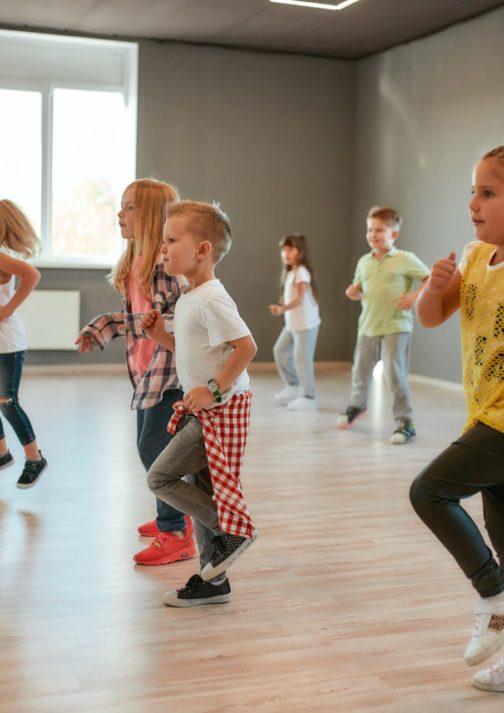 Group,Of,Little,Boys,And,Girls,Dancing,While,Having,Choreography